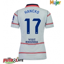 Camiseta Atletico Madrid David Hancko #17 Tercera Equipación para mujer 2026-27 manga corta